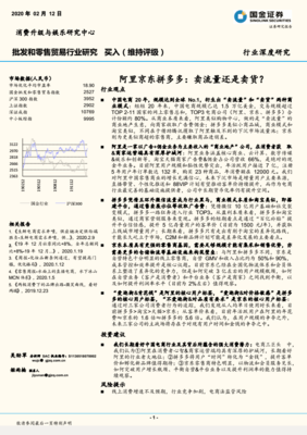 2020电商巨头之争 阿里、京东、拼多多——卖流量还是卖货？